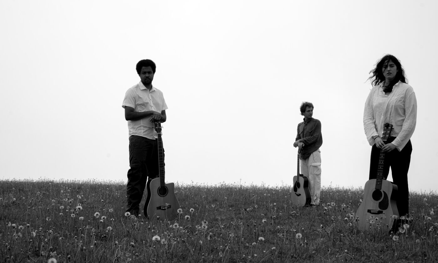 Pistacchi Music Ensemble, ritratto della band in un campo
